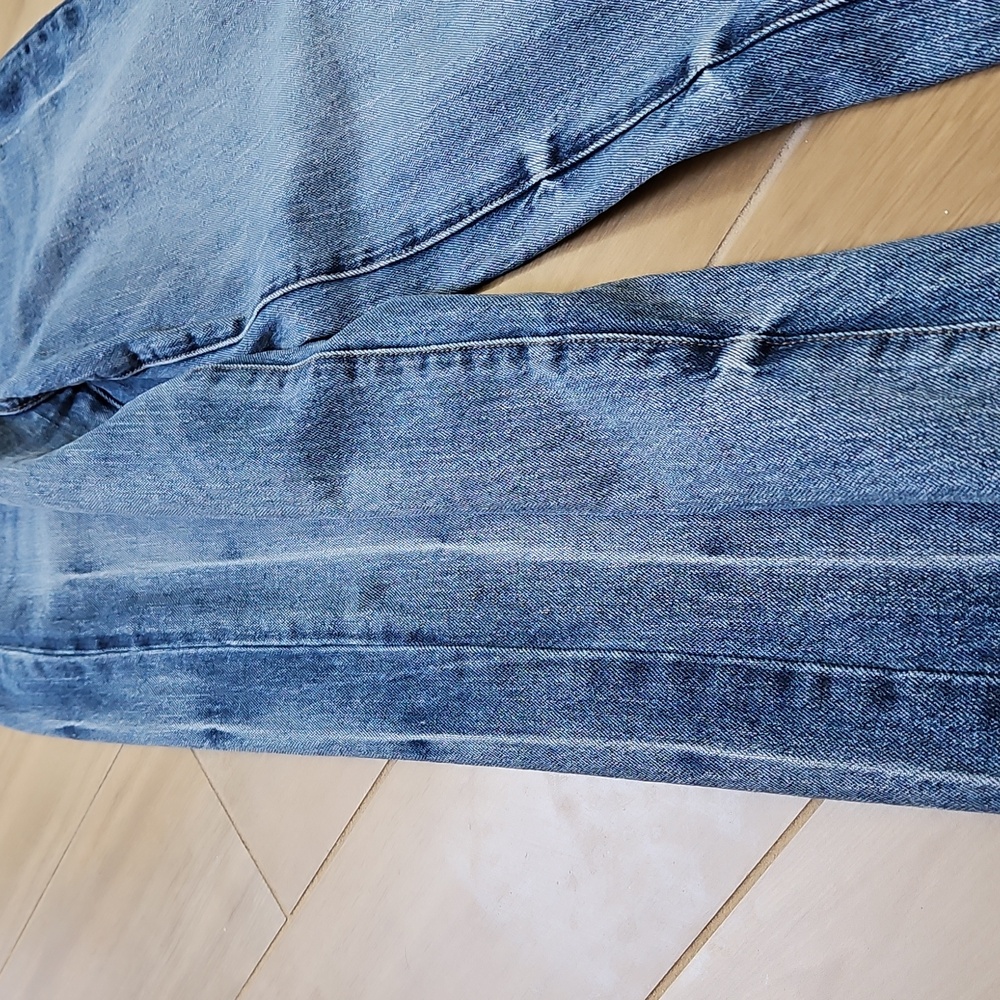 Kut from the Kloth Sienna Blue Cuffed Wide Leg Denim 4 - Picture 4 of 10